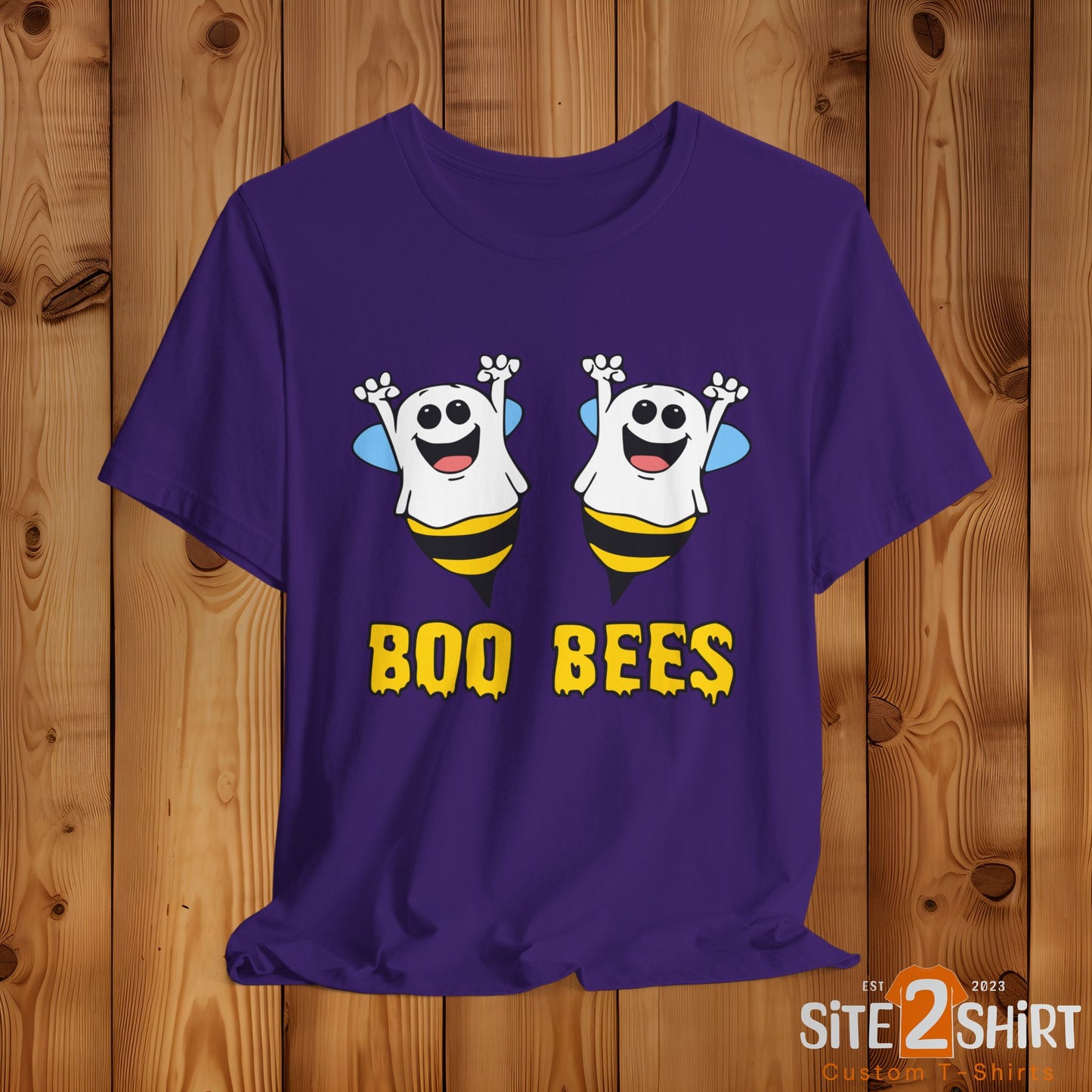 Boo Bees Ghostly Halloween T Shirt, Trick or Treat, Halloween Party Shirt. Spooky Season Apparel