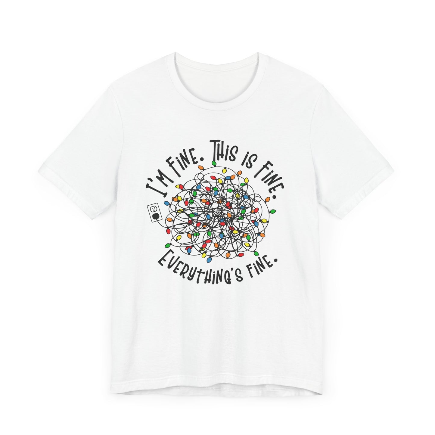 Christmas Tangled Lights Tee Shirt