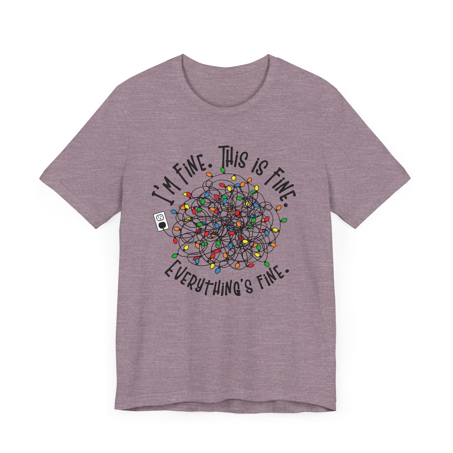 Christmas Tangled Lights Tee Shirt