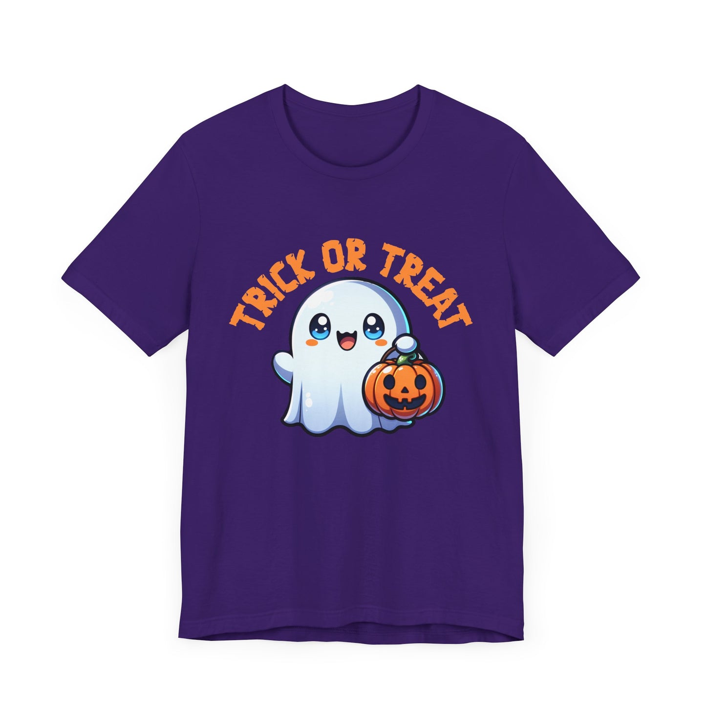 Ghost Spooky T-Shirt, Cute Trick or Treat Ghost and Pumpkin Halloween T Shirt, Spooky Season Shirt