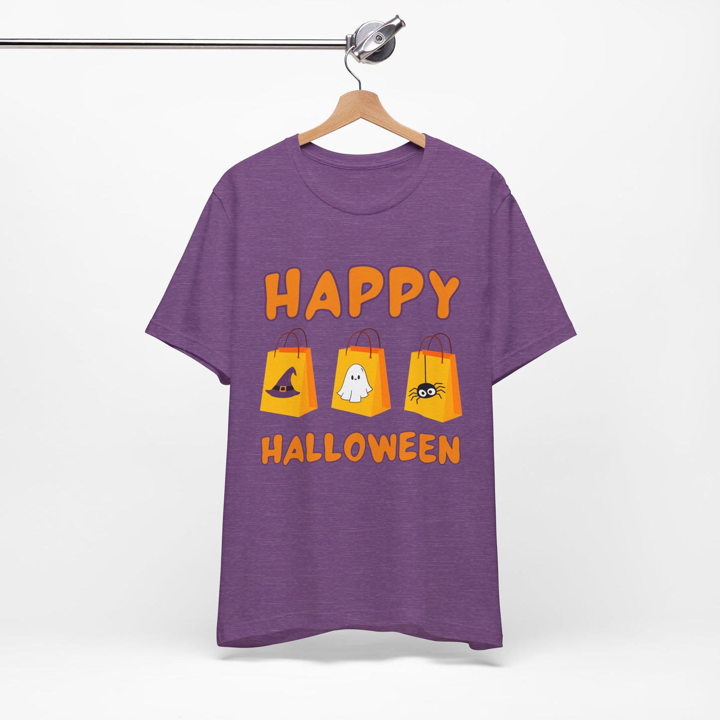 Cute Halloween Decorated Tote Bags T Shirt, Halloween Ghost, Spider, Witches Hat Design, Spooky Season Shirt