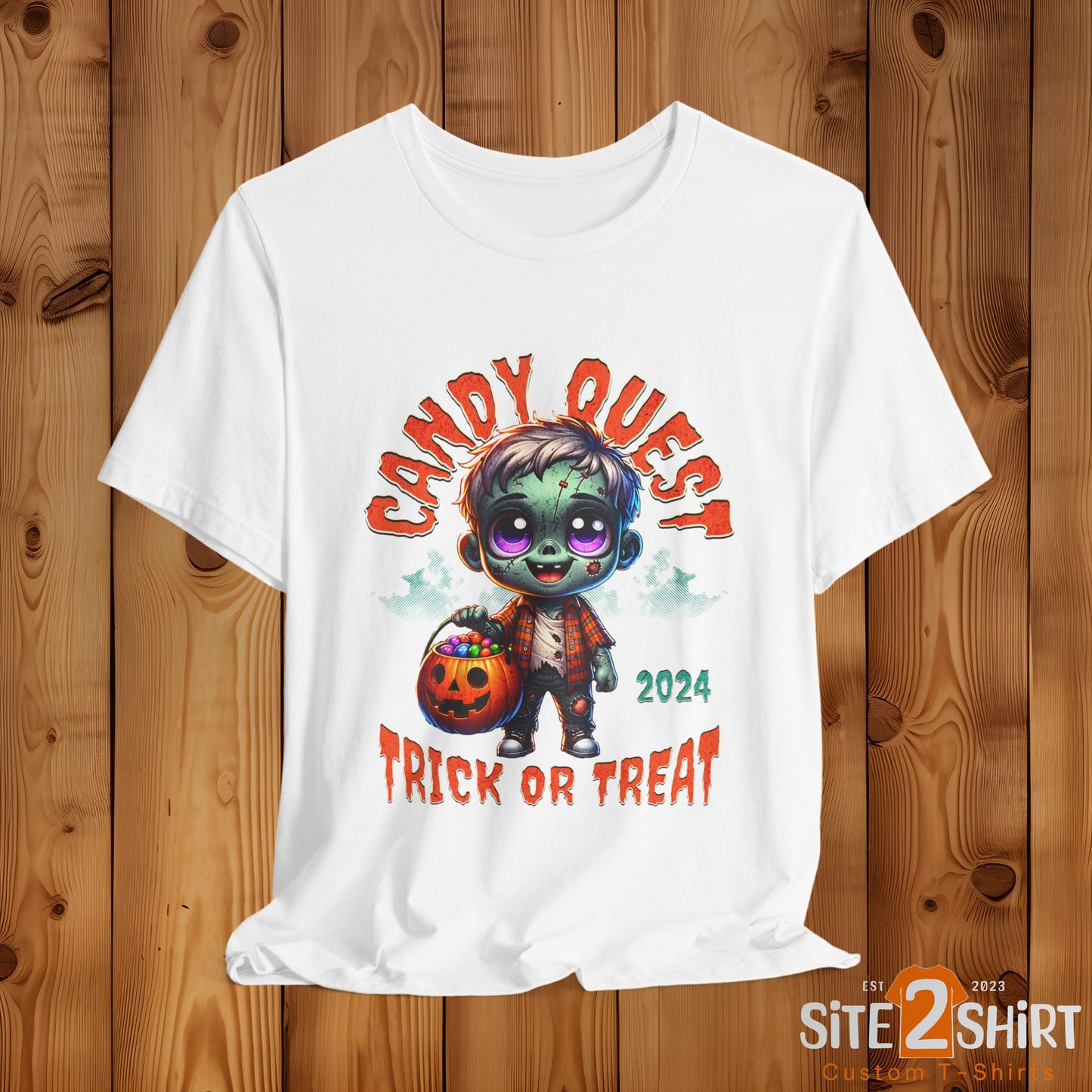 Spooky Kid Halloween Trick or Treat T-Shirt Fun and Scary Halloween Shirt