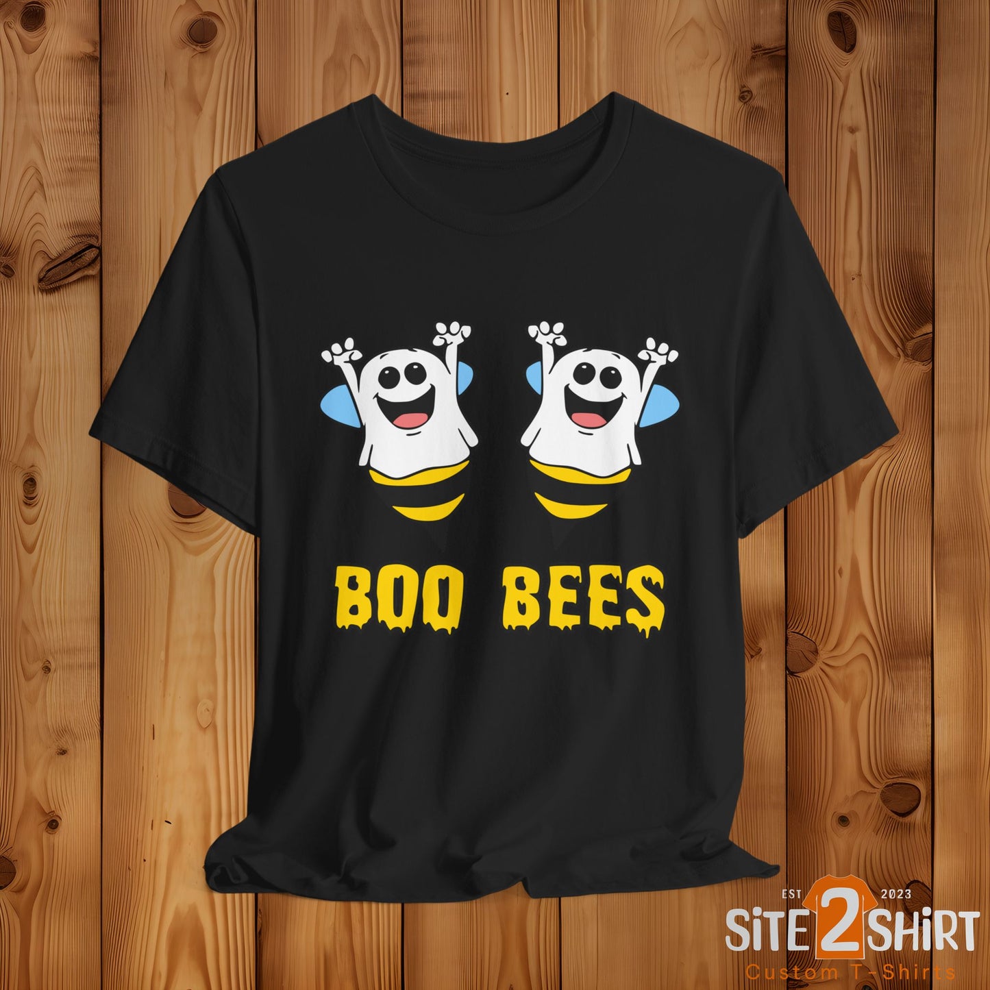 Boo Bees Ghostly Halloween T Shirt, Trick or Treat, Halloween Party Shirt. Spooky Season Apparel