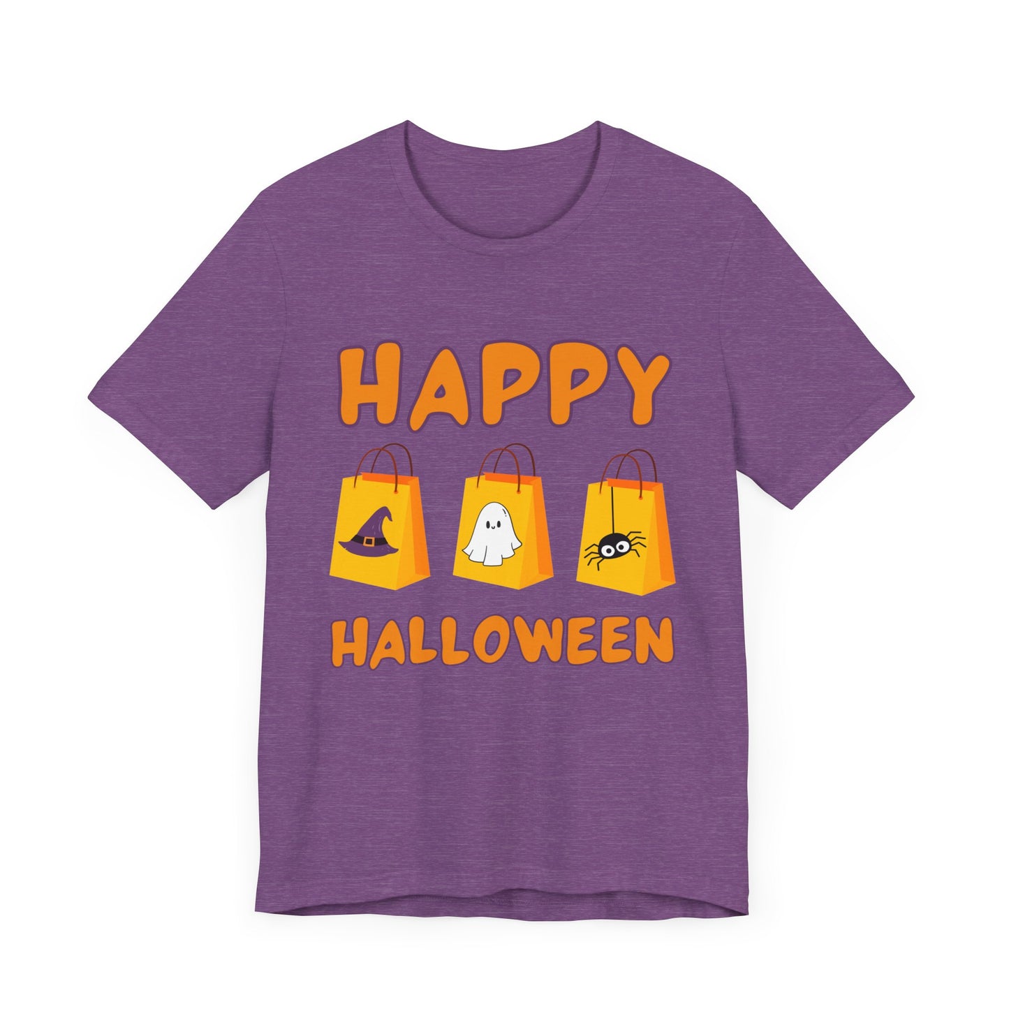 Cute Halloween Decorated Tote Bags T Shirt, Halloween Ghost, Spider, Witches Hat Design, Spooky Season Shirt