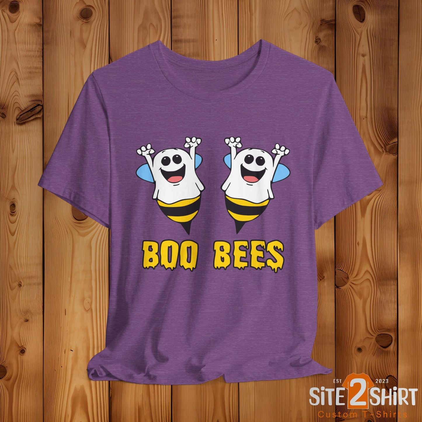 Boo Bees Ghostly Halloween T Shirt, Trick or Treat, Halloween Party Shirt. Spooky Season Apparel