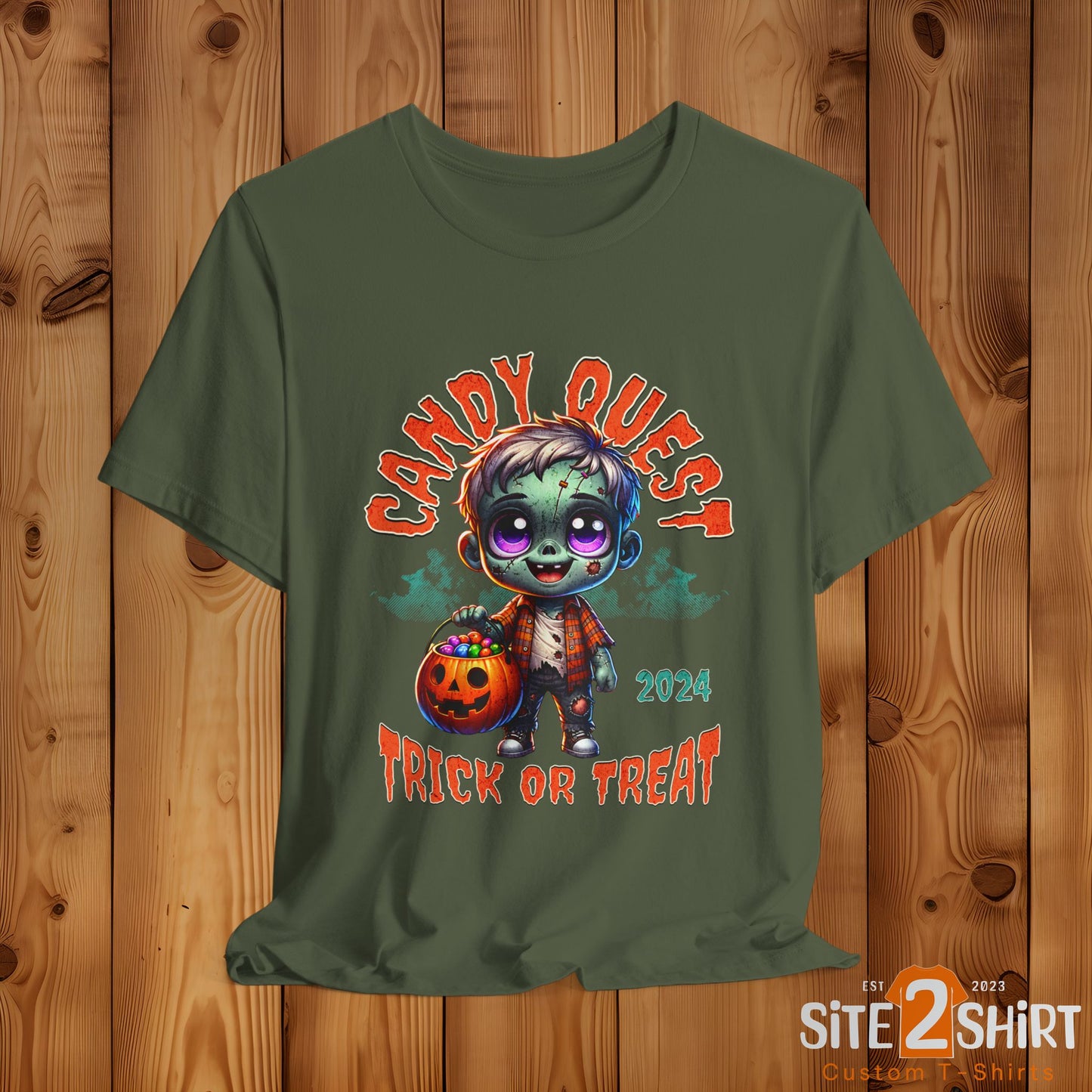 Spooky Kid Halloween Trick or Treat T-Shirt Fun and Scary Halloween Shirt