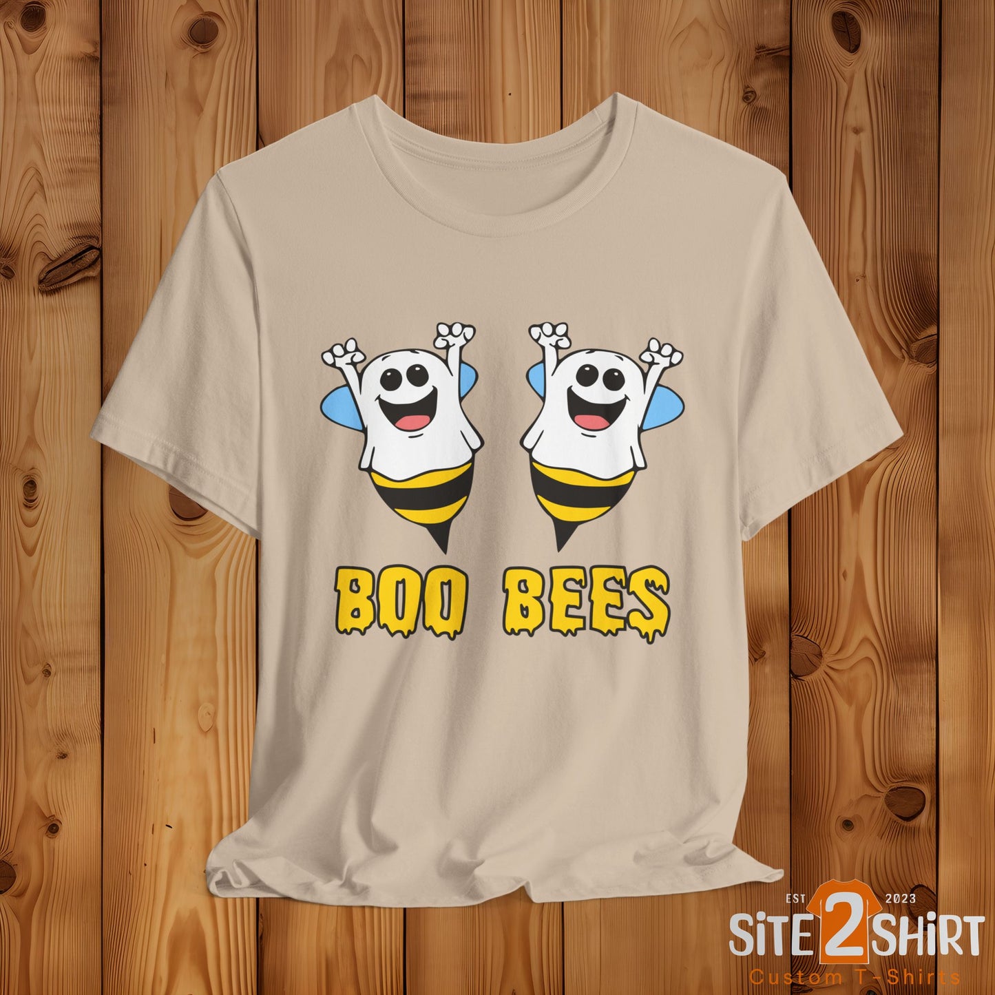 Boo Bees Ghostly Halloween T Shirt, Trick or Treat, Halloween Party Shirt. Spooky Season Apparel