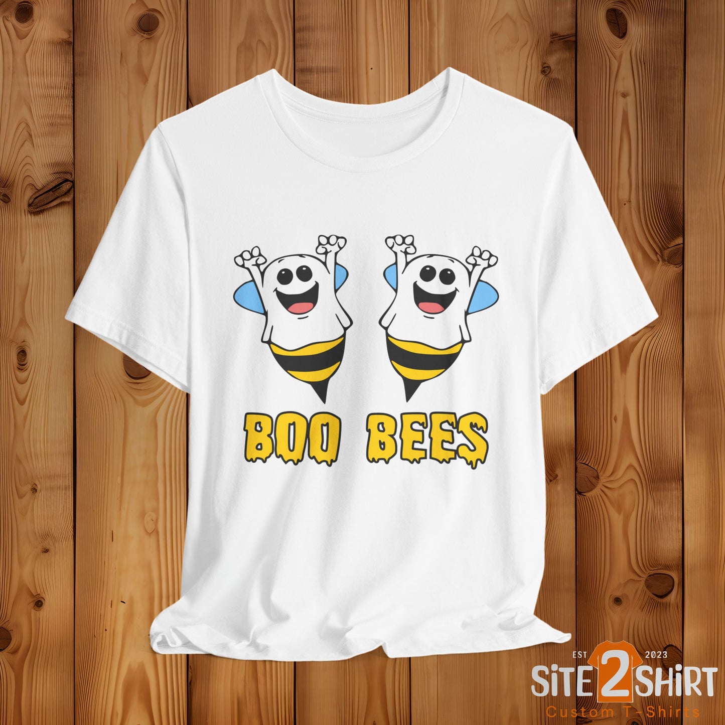 Boo Bees Ghostly Halloween T Shirt, Trick or Treat, Halloween Party Shirt. Spooky Season Apparel