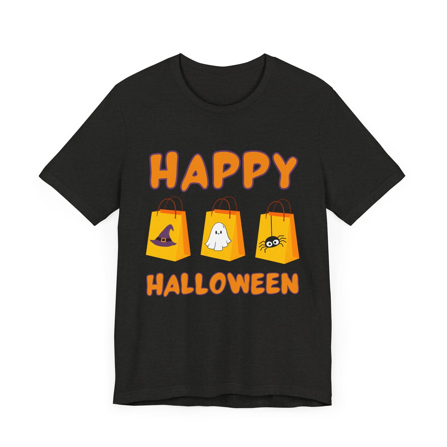 Cute Halloween Decorated Tote Bags T Shirt, Halloween Ghost, Spider, Witches Hat Design, Spooky Season Shirt