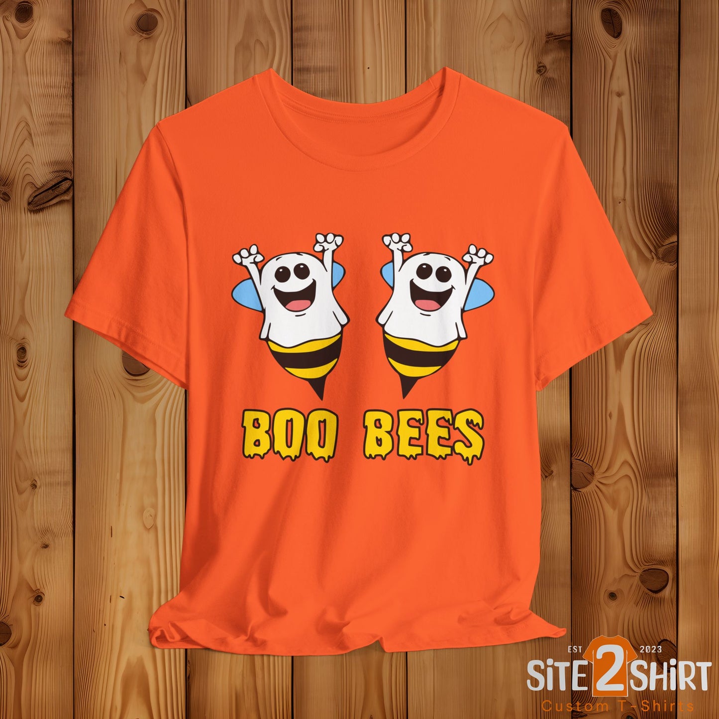 Boo Bees Ghostly Halloween T Shirt, Trick or Treat, Halloween Party Shirt. Spooky Season Apparel