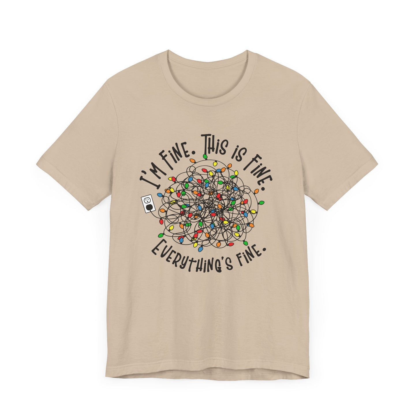 Christmas Tangled Lights Tee Shirt