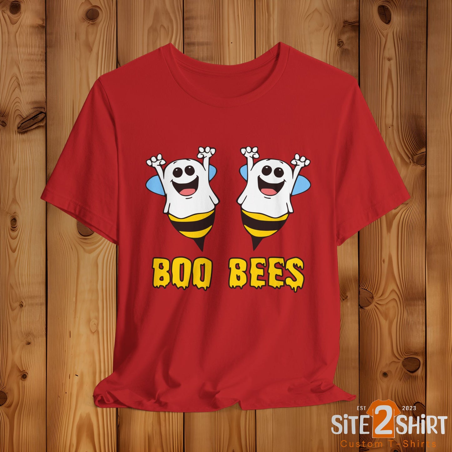 Boo Bees Ghostly Halloween T Shirt, Trick or Treat, Halloween Party Shirt. Spooky Season Apparel